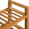 vidaXL Scarpiera a 3 ripiani 100x27x60 cm in legno Anteprima dell’immagine prodotto 3