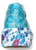 Laura Vita Damen Sneaker Pailletten floral Ornament Plateau Produktbild-Vorschau 5