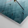 Wanduhr - Quadrat - Glasuhr - Abstraktion modern - 30x30cm Produktbild-Vorschau 5