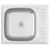 vidaXL Evier avec égouttoir Set argenté 600x500x155 mm Voir les images du produit 3