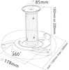 Beamer-Deckenhalterung (M) bis max. 10 kg, silber Produktbild-Vorschau 3