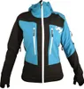 A blue and black jacket with a white zipper, displayed against a white background. Náhled obrázku produktu
