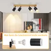 ZMH Spot de plafond 4 flammes noir - Lampe de cuisine en Voir les images du produit 4
