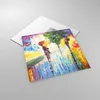 Bilder auf glas - Park Straße Regen - 50x50cm - Glasbilder Produktbild-Vorschau 2