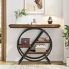 A console table with shelves in a room setting. Podgląd zdjęcia produktu