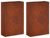 Zahradní pěstebník 2 ks Rezavá 40 x 20 x 75 cm Náhled obrázku produktu 1