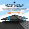 Close-up view of a gazebo roof with text and graphics explaining its features. Náhled obrázku produktu