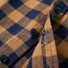 vidaXL Chemise pour enfants à carreaux cognac et bleu 92 Voir les images du produit 5