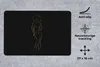 MuchoWow® Mauspad Mousepad Frau - Schwarz - Gold - Produktbild-Vorschau 2