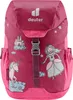 A pink children's backpack with a unicorn and princess design. Podgląd zdjęcia produktu