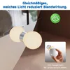 SONNI 80 x 80 x 3,5 cm Weiß runder Kosmetikspiegel mit Produktbild-Vorschau 9