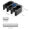 deleyCON Kabelhalterung 24er Set Kabelkamm Kabelorganizer Produktbild-Vorschau 5