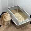 FATIVO Bac à Litière pour Chat XXL en Acier Inoxydable Voir les images du produit 1