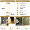 DanDiBo Blumenhocker Metall Gold Rund 50 cm Blumenständer Produktbild-Vorschau 2