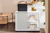 SoBuy Couchtisch FBT141-W von der Seite mit Regal und Korb Voir les images du produit