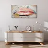 Coloray Bild aus Leinwand 100x50 Leinwand Dekoration - Mund Produktbild-Vorschau 4