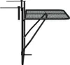 vidaXL Balkónový stôl čierny 60x40 cm Oceľ Náhľad obrázku produktu 6