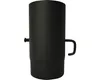 A black chimney pipe with a handle and a screw is shown against a white background. Anteprima dell’immagine prodotto