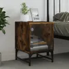 The Living Store Nachttische mit Glastüren 2 Stk. Produktbild-Vorschau 4