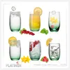 PLATINUX Elegante Ombré Trinkgläser Grün aus Glas 280ml Produktbild-Vorschau 8