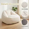 Pouf géant pour adulte, rembourrage en mousse déchiquetée, Voir les images du produit 2