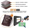 Pánská peněženka RFID Protection Pánská kožená peněženka s Náhled obrázku produktu 3