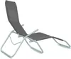 A gray and silver lounge chair on a white background. Produktbild-Vorschau