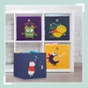 Set da 4 Relaxdays, contenitori per bambini, animali e Anteprima dell’immagine prodotto 2