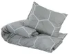 vidaXL Bettwäsche-Set Grau 200x200 cm Baumwolle Produktbild-Vorschau 3