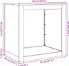 vidaXL Porta legna antracite 60x40x60 cm in acciaio Anteprima dell’immagine prodotto 7