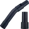 A black vacuum cleaner hose attachment and a separate connector piece are shown against a white background. Anteprima dell’immagine prodotto