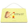 Mr. & Mrs. Panda Wandbild Holz Igel Grillen DIN A4 - Gelb Produktbild-Vorschau 3
