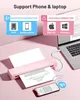 Phomemo M08F A4 Tragbarer Thermodrucker, Pink Bluetooth Produktbild-Vorschau 3