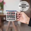 Trendation - Elektriker Emaille Tasse Geschenk Produktbild-Vorschau 2