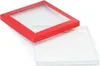 Boîte cadeau décorative en carton, rouge, 210 x 210 x 20 Voir les images du produit 2