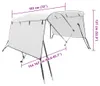 vidaXL 3-Bow Bimini-Top avec panneaux latéraux Voir les images du produit 8