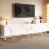 Merax TV-Schrank TV Board mit 4 Türen und Kabelmanagement, Produktbild-Vorschau 1