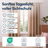 Kräuselband-Vorhang 140x225cm #9009 hellbraun Produktbild-Vorschau 2