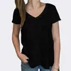 Damen Grafik T-Shirt V-Ausschnitt Bei dir bin ich zu Hause Produktbild-Vorschau 6