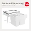 Hailo Systemdeckel 1129689 hellgrau für Raumspar-Tandem Produktbild-Vorschau 3