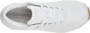 A top-down view of a white Skechers sneaker. Podgląd zdjęcia produktu