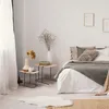 Relaxdays Satztisch, 2er Set, Holzoptik, Metall, eckiger Produktbild-Vorschau 3