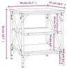 vidaXL Postranní stolky 2 ks. Hnědý dubový vzhled 40x42x50 Náhled obrázku produktu 8