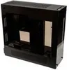 A black computer case is shown against a white background. Produktbild-Vorschau