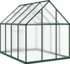 vidaXL Szklarnia z ramą fundamentową zielona 224x169x195 cm Podgląd zdjęcia produktu 1