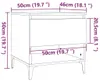 vidaXL Bočné stoly 2 ks. Biele 50x46x50 cm výrobok z dreva Náhľad obrázku produktu 8