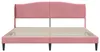 vidaXL Cadre de lit avec tête de lit rose 180 x 200 cm Voir les images du produit 4