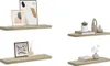 vidaXL Schweberegale 4 Stk. Eiche-Optik 80x23,5x3,8 cm MDF Produktbild-Vorschau 5