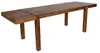 Esszimmertisch Akazie Massivholz 160-240 cm ausziehbar in Dunkelbraun, Gesamtansicht mit ausgezogener Platte und Holzbeinen. Produktbild-Vorschau