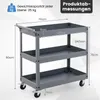 COSTWAY Werkbankwagen, werkplaatswagen met 2 niveaus, Productafbeelding-voorbeeld 3